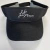 Black Ledo Pizza Visor with white logo