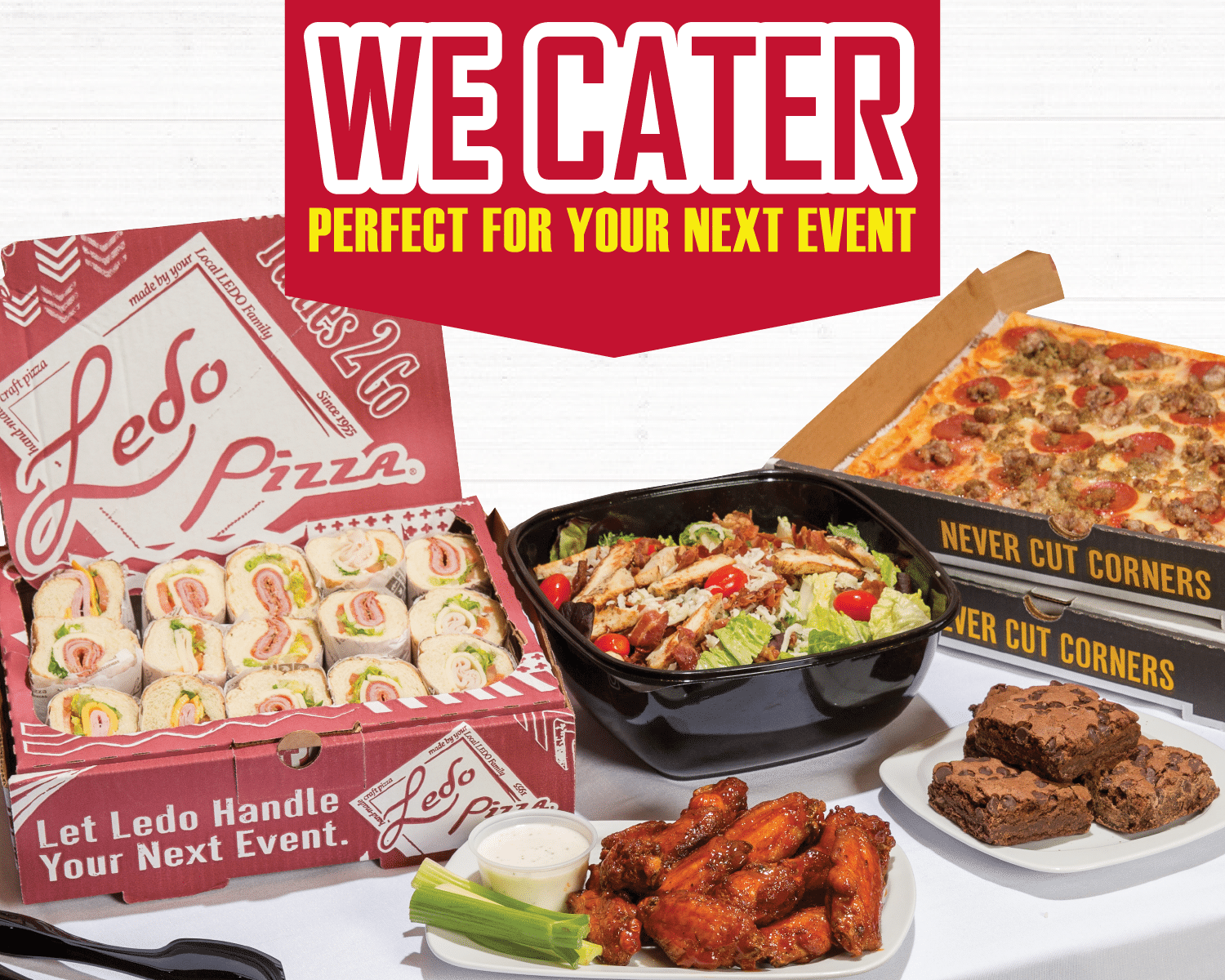 Ledo Pizza Cater Mobile Banner